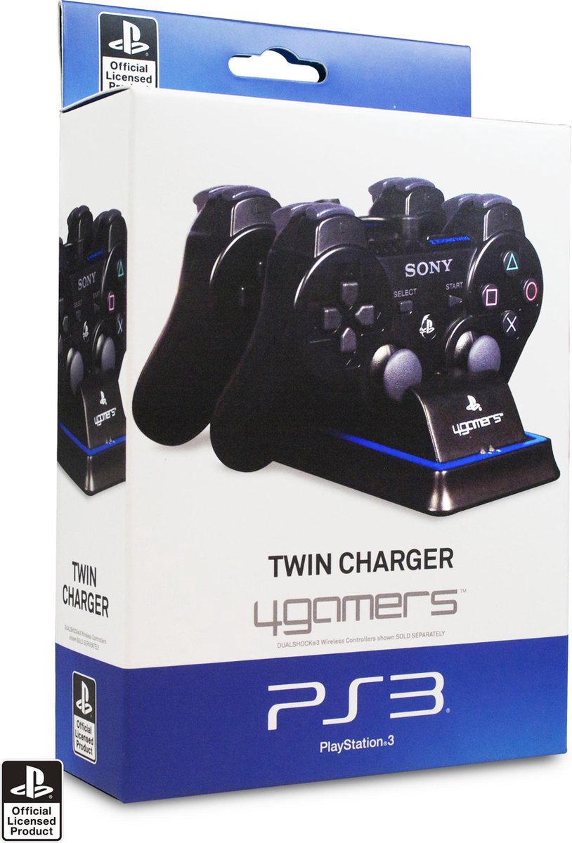 4Gamers AC Duo Oplader PS3 | bol.com