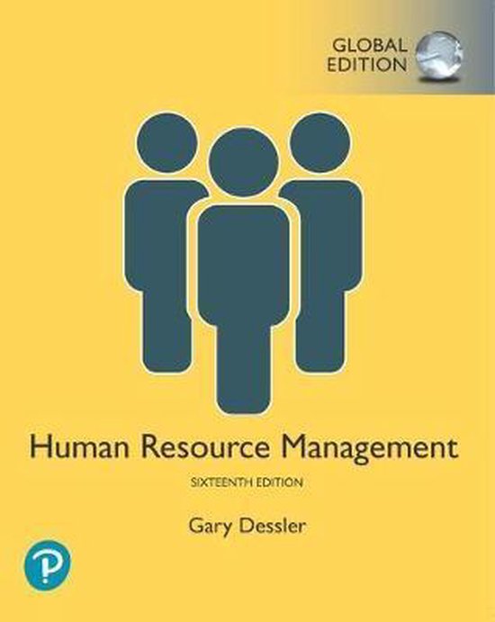 Human Resource Management 16e, 16th Edition by Gary Dessler Latest Updated Test Bank.