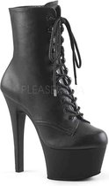 Pleaser Plateau Laarzen, Paaldans schoenen -37 Shoes- ASPIRE-1020 Paaldans schoenen Zwart