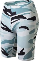 Fietsbroekje - Maat XS - Camo blauw