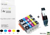 Improducts® Inkt cartridges - Alternatief Canon PGI-550 / CLI-551 XL multi pack + zwart