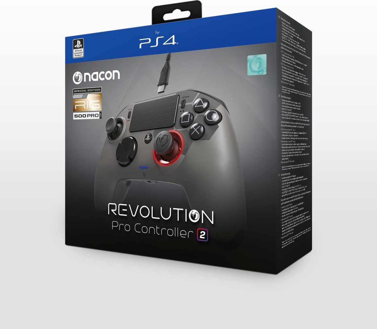 Bol Com Nacon Revolution Pro 2 Rig Edition Official Licensed Controller Ps4 Grijs