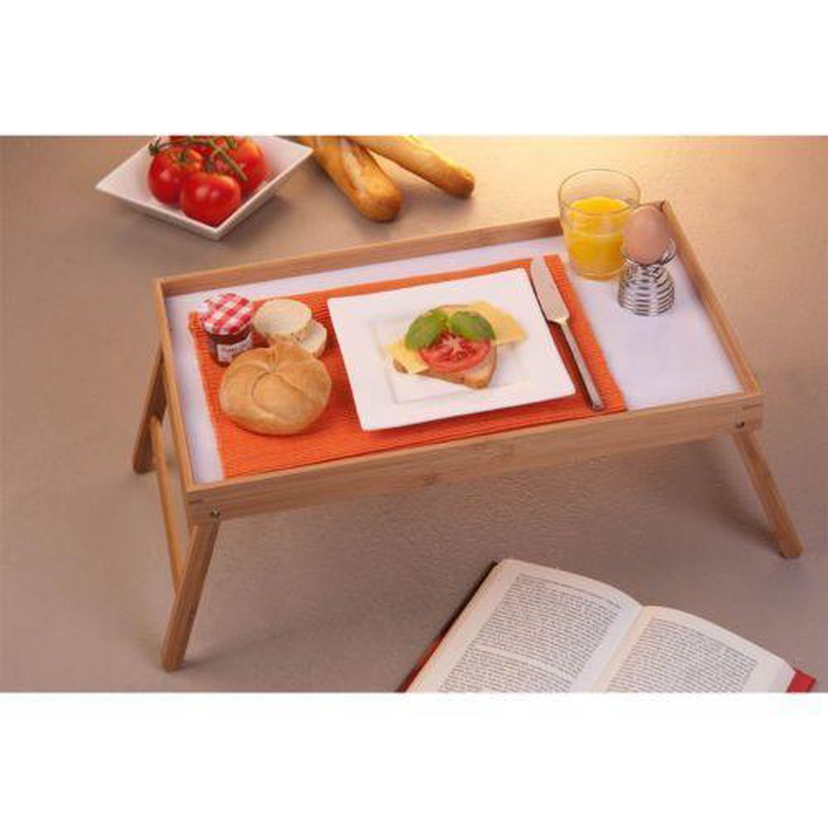 Plateau de lit Table de lit en Bambou Pieds Pliables Servant de Plateau de  Petit déjeuner comme Table d'appoint Table à Genoux Facile d'entretien et  Lavable (50x30x26) : : Cuisine et Maison