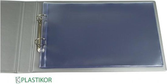 Plastikor Showtas - 100 stuks - PVC - A4 liggend 2-gaats- transparant |  bol.com