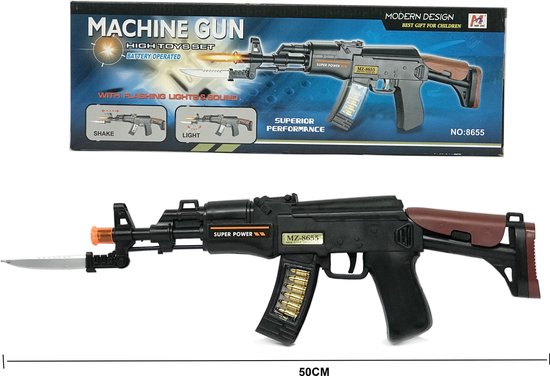 Stratford on Avon horizon stoomboot Speelgoed geweer met schiet geluiden en led verlichting 50CM - Machin Gun  toys... | bol.com