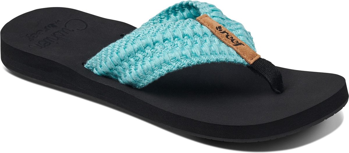 Reef Cushion Threads Dames Slippers Licht Zwart