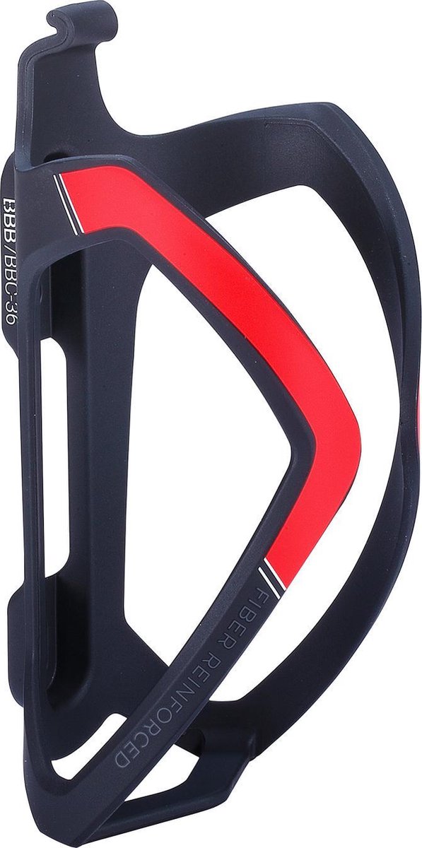BBB Cycling Bidonhouder Racefiets, Mountainbike - Composiet - Drinkbushouder Zwart/Rood - FlexCage BBC-36