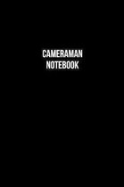 Cameraman Notebook - Cameraman Diary - Cameraman Journal - Gift for Cameraman