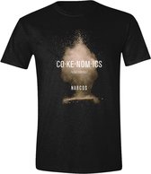 Narcos - Co-ke-nom-ics T-Shirt -  Zwart -XL