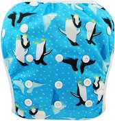 Zwemluier - Penguins - Wasbaar en Verstelbaar - Zee & Zwembad - Zwemmen - Baby & Peuter - 3-15 KG - 0-3 Jaar