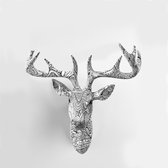 Pomme Pidou Deer Nelson - Muurdecoratie - Ethnic Twist - Zwart/wit