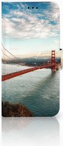 Geschikt voor Samsung Galaxy A5 2017 Bookcase Hoesje Design Golden Gate Bridge
