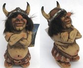NyForm Trollen: Viking Troll With Helm, Hoog 13.5cm