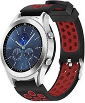 Merkloos Siliconen bandje - Samsung Gear S3 - Rood/Zwart