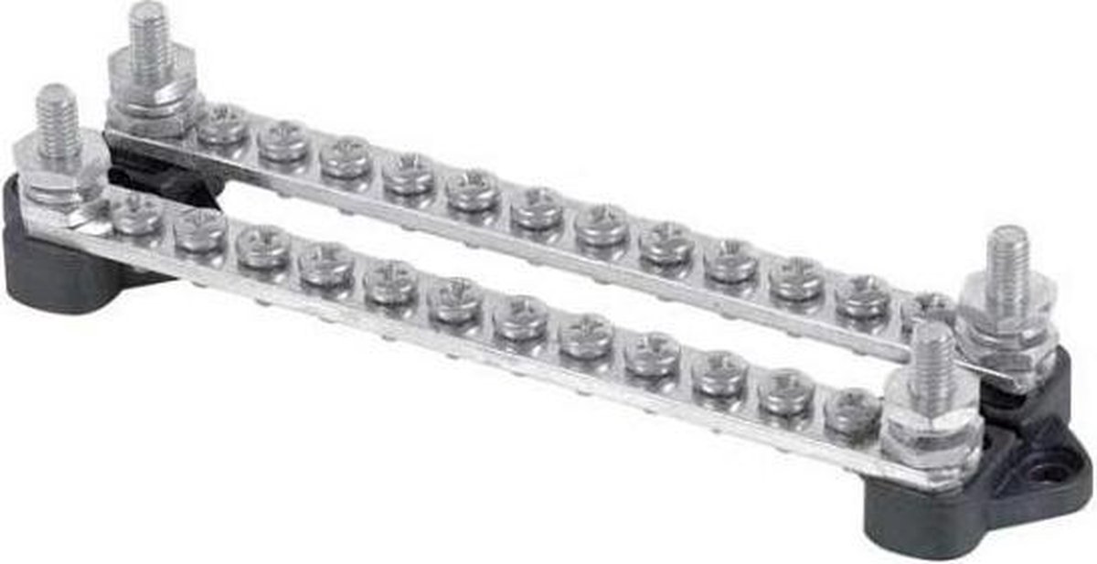 BEP dubbele aansluitstrip 2x12-vd met cover -
