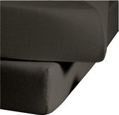 Senza Donna 180 GSM Topper hoeslaken Antraciet - 140x200+20 cm