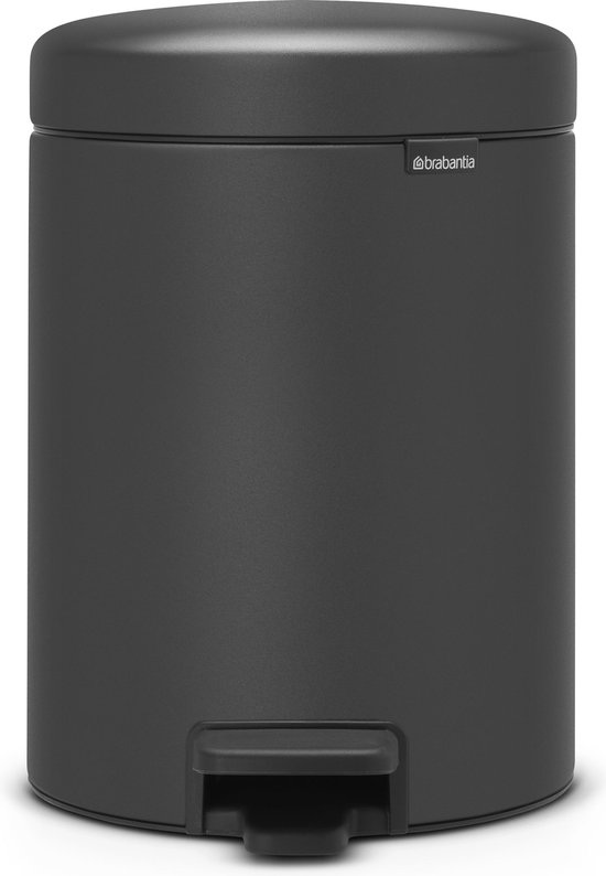 Brabantia NewIcon Prullenbak - 5 liter - Mineral Infinite Grey