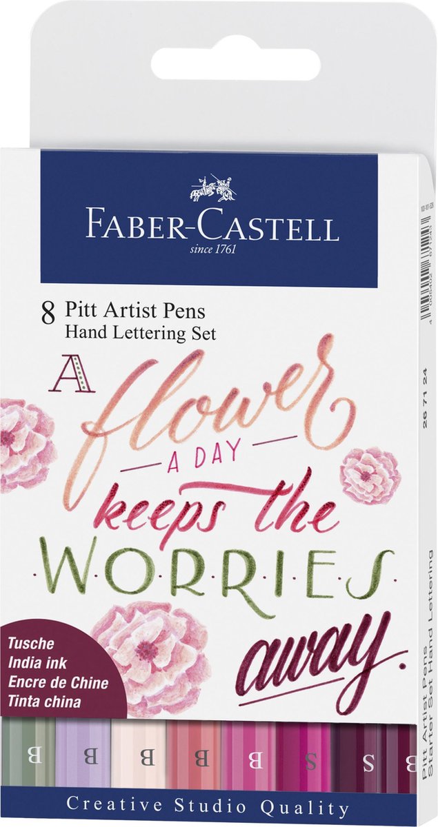 Faber-Castell Pitt Artist Pen - Handlettering set - 8 delig