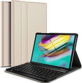 Samsung Galaxy Tab S5e Hoes met Toetsenbord - 10.5 inch - Samsung Galaxy Tab S5e Hoes Book Case Cover Hoesje met Toetsenbord Goud