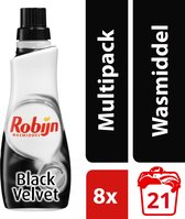 Robijn Black Velvet Klein en Krachtig wasmiddel - 168 wasbeurten - 8 stuks