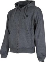 Donnay vest met capuchon - Sportvest - Heren - Maat XXXL - Donker grijs gemÃªleerd