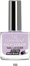 Golden Rose Rich Color Nail Lacquer(Winter Collection) NO: 102 Nagellak One-Step Brush Hoogglans