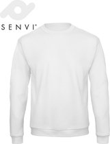 Senvi Basic Sweater (Kleur: Wit) - (Maat XXXL-3XL)