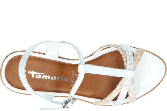 Witte Sandalen met Sleehak Tamaris Dames 39 | Bestel nu!