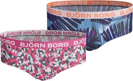 Bjorn Borg Sportonderbroek casual - 2p HIPSTER BB ARROWS & BB SUMMER PALM - roze - vrouwen - 146