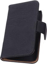 Mobieletelefoonhoesje.nl - Huawei Ascend G630 Hoesje Hout Bookstyle Zwart