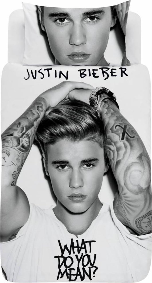 Justin Bieber What do you mean - Dekbedovertrek - Eenpersoons - 140 x 200  cm - Multi | bol.com