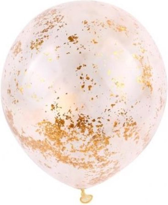 5 Glitter Ballon Goud | bol.com