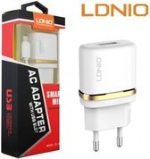 LDNIO AC50 Lader oplader met 1 Meter Micro USB Kabel geschikt voor o.a Huawei Y3 Y5 Y6 Y7 Y9 2 2017 2018