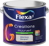 Flexa Creations - Muurverf Extra Mat - Wild Dove - Mengkleuren Collectie - Grijs - 2,5 Liter