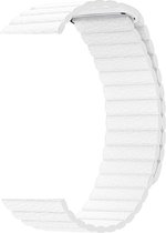 KELERINO. Kunstleren bandje - bandje geschikt voor Apple Watch Series 1/2/3/4 (38&40mm) - Wit