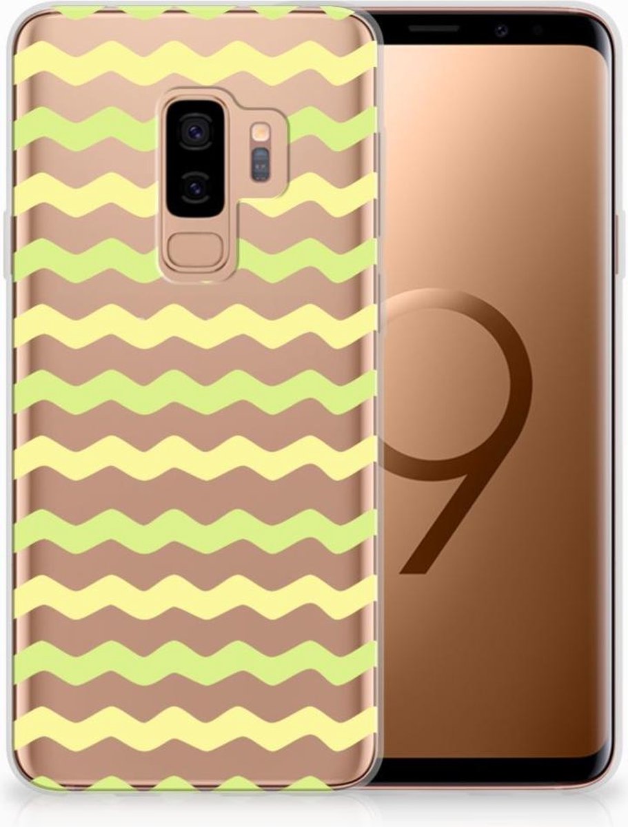 Samsung Galaxy S9 Plus TPU bumper Waves Yellow