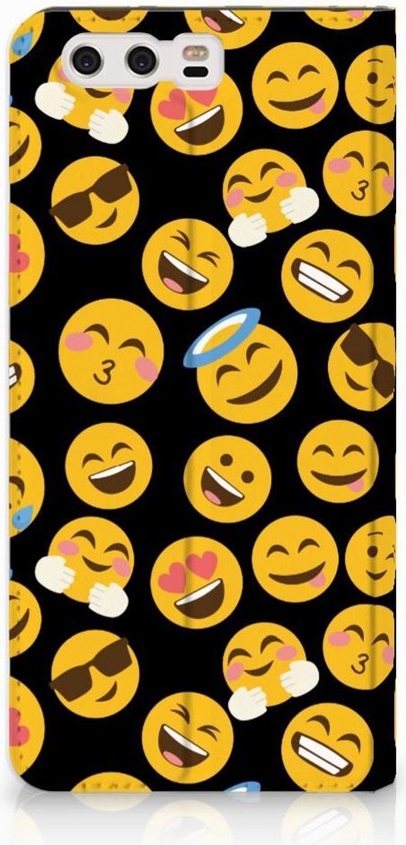 Huawei P10 Plus Hoesje met Magneet Emoji