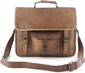 Laptoptas 15,6 inch “Andalucia” - Schoudertas - Bruin