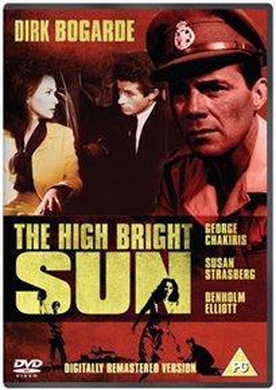 DVD hoes met Dirk Bogarde in militair uniform, met George Chakiris, Susan Strasberg en Denholm Elliott. Titel: The High Bright Sun.