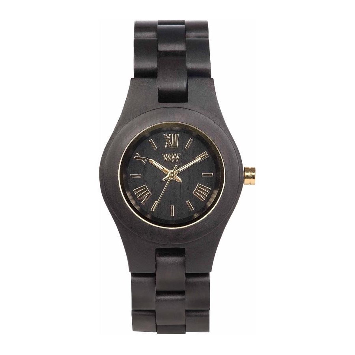 WeWOOD Criss Black-Gold horloge 70210306