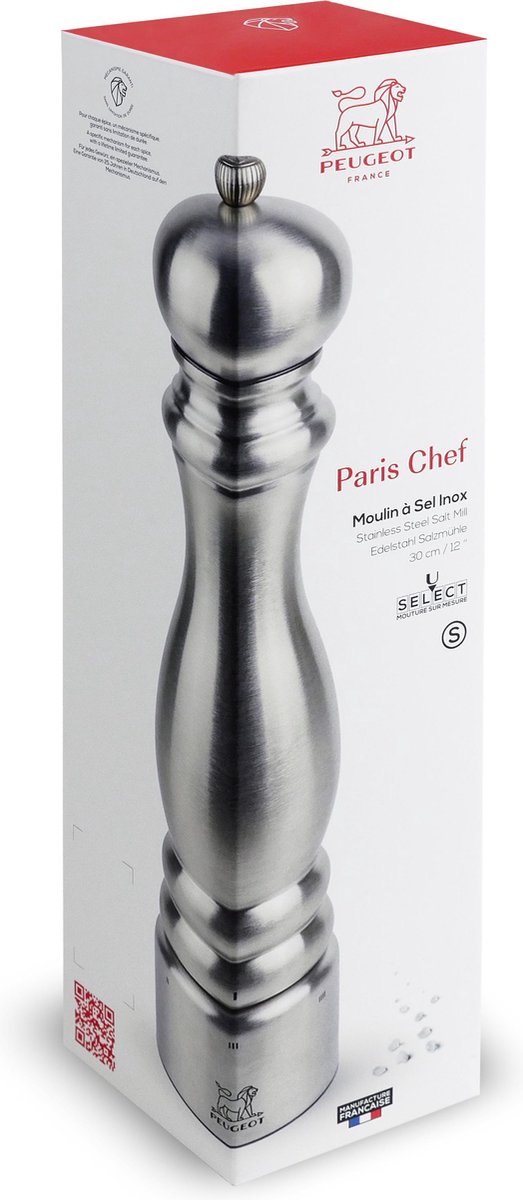bewijs tolerantie Laboratorium Peugeot Zoutmolen Paris Chef - 30 cm - U-select | bol.com