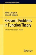 Research Problems in Function Theory