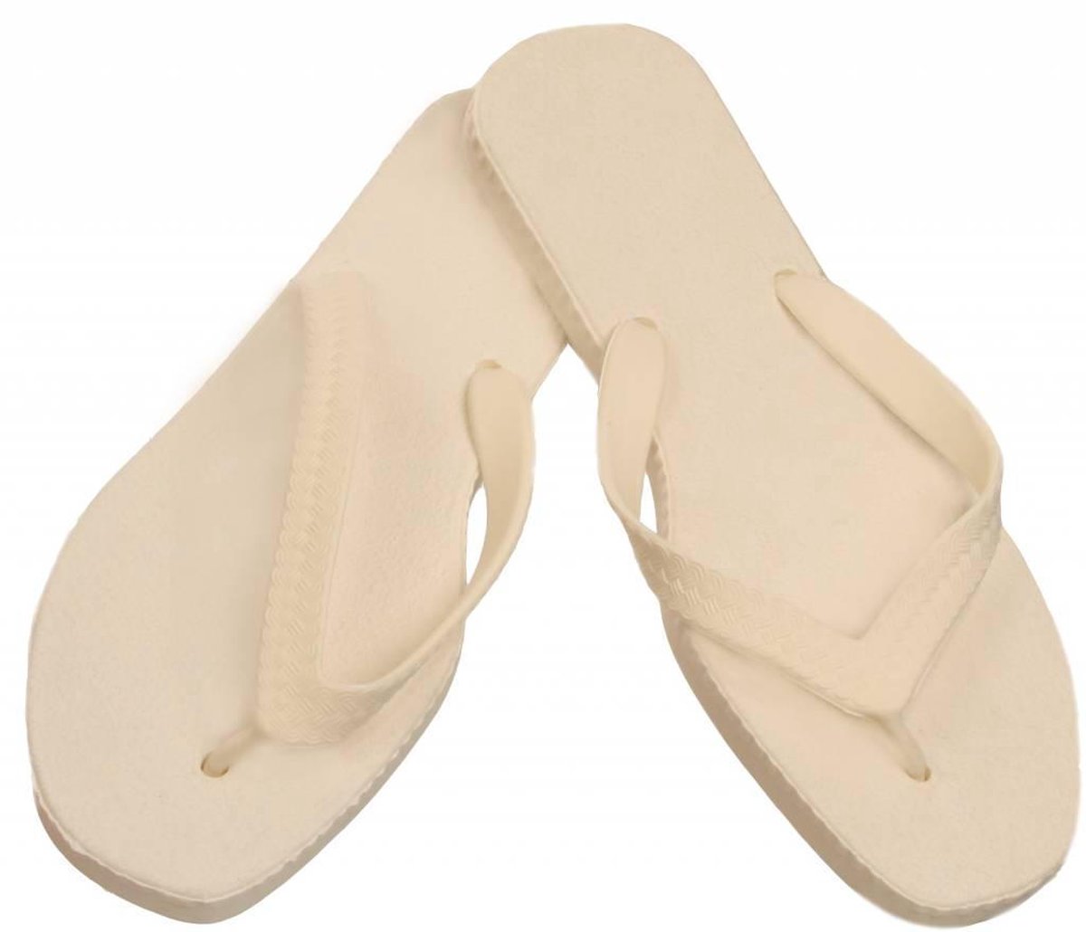 Sarraizienne teenslipper Unisex Maat 37 - Wit/Wit