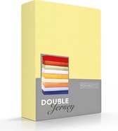 Comfortabele Dubbel Jersey Hoeslaken Geel | 90x200| Heerlijk Zacht | Extra Dikke Kwaliteit