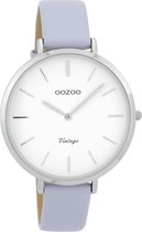 OOZOO Vintage Lila horloge  (40 mm) - Blauw