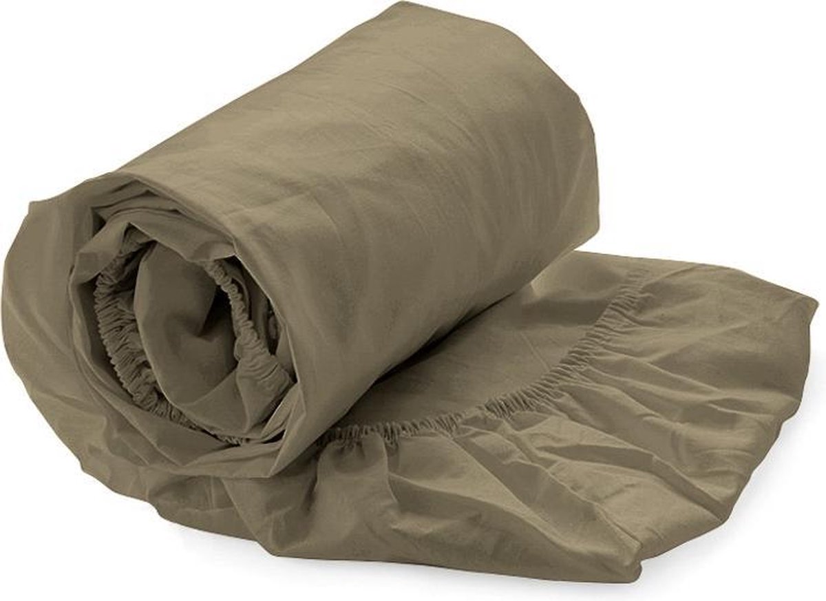 HnL Living - Hoeslaken - Katoen Perkal - 90 x 220 cm - Goud