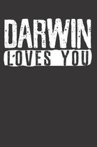 Atheist Darwin Loves You Notebook Journal