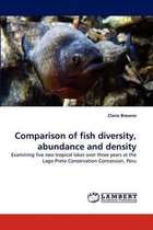 Comparison of fish diversity, abundance and density