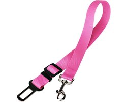 Hondengordel - Honden autogordel - Veiligheidsgordel hond – 70cm - Roze