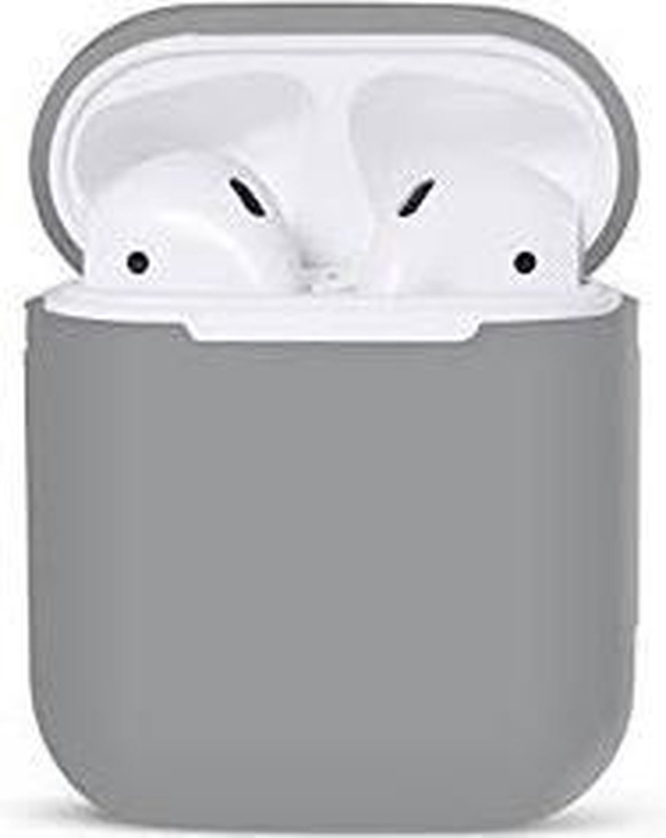 Airpods Silicone Case Cover Hoesje voor Apple Airpods - Grijs